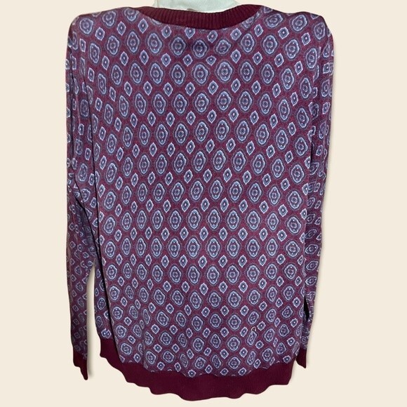 Lands' End Supima Cotton Women's Button Down Sweater Cardigan Size M 10-12 - Picture 2 of 4